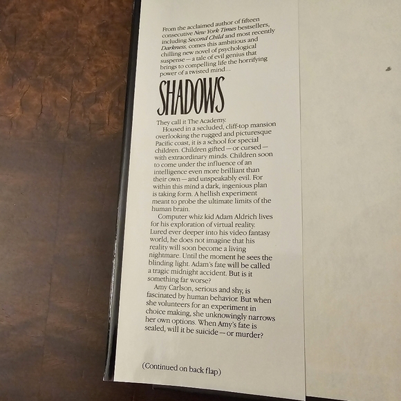 Shadows by John Saul, Hardcover, 1992 Vintage Print - Picture 4 of 7